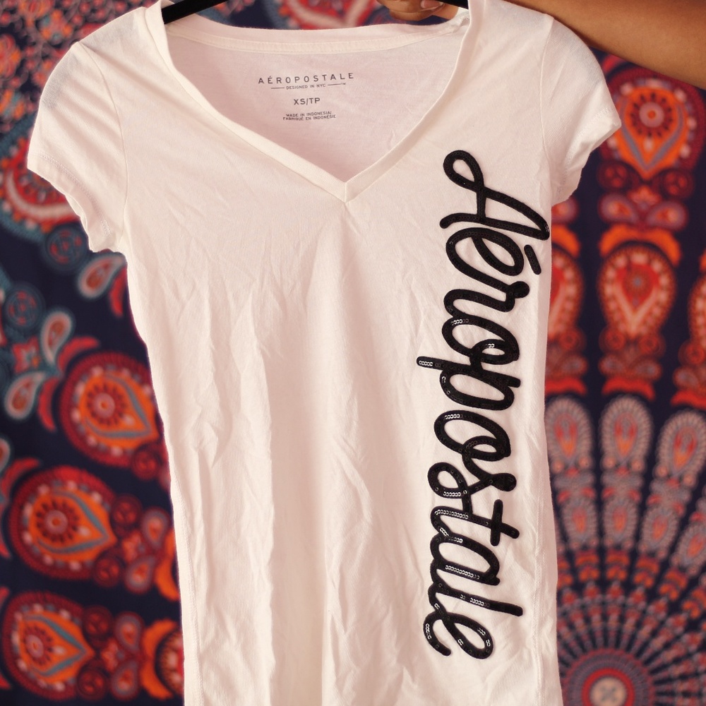 Aeropostale White Tee